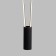 Taleser Mantra Vertical, Led, 2600lm, 3000k, 1800 mm, black color
