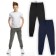 Pants for boys, height 128 cm, dark gray color
