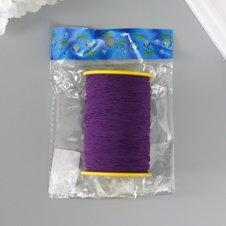 Spandex for beads, length 500 m, col. violet-3