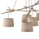 Suspended chandelier Mantra sabina, e27, 5x20W, 1500x1080x700 mm, color decorated tree