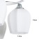 Svetogor chandelier "Structure" 5x60W E27 white/chrome 51x51x29cm