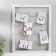Photo frame plastic in 5 photos "Funny curls" with clothespins, white 50x40 cm