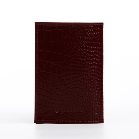 TEXTURA passport cover, burgundy color-1