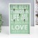 Decorative tree hooks "My perfect house" white-green 30x20.2x3 cm