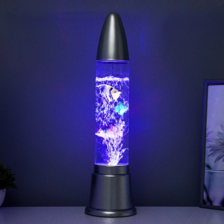 Aquarium lamp Led RGB, Lava, silver 12x12x50 cm-6