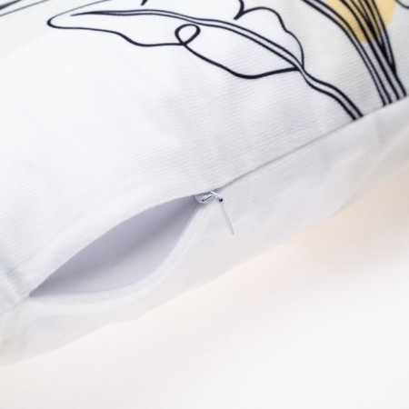 Pillowcase decorative Ethel "Leaves" 40x40 cm, 100% p/e-4