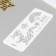 Plastic stencil "2024 Dragon" 10x25 cm