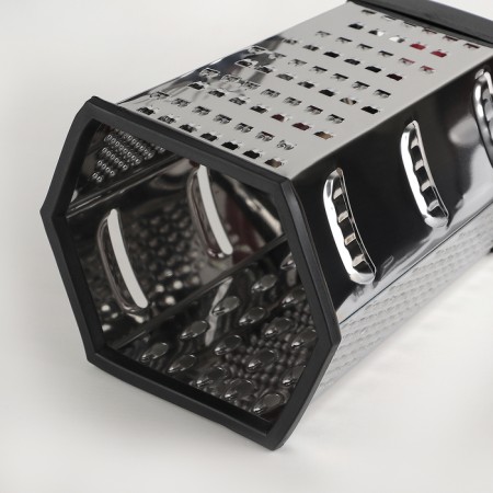 Terka hexagonal share "Neo", 14 × 12 × 22 cm, rubberized bottom, black color, red color-2
