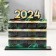 Calendar "2024" 12x10x3 cm