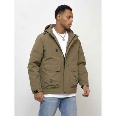 Male spring jacket, size 52, dark beige color-7