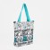 SCOPER with lightning, external pocket, white/blue color