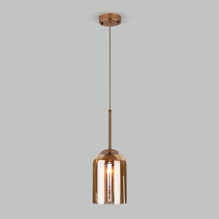 Suspended lamp with a glass ceiling Ennio, 40W, E27, 15x15 cm-2