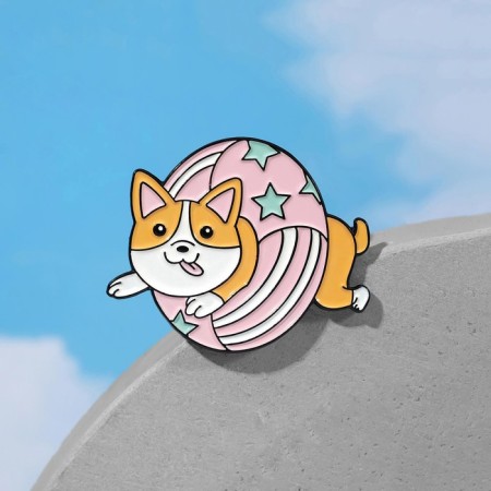 The “Corgi puppy” icon in the rescue circle, colored in ferrous metal-1