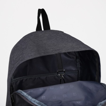 School backpack from lightning textiles, Fulldorn, 3 pockets, color gray color-5