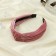 Hair cap "Audrey" velvet, 2.5 cm, pink