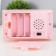Night -bend musical "Snow Shar" 5XLED from batteries 3AAA pink 6.5x11x21cm Risalux