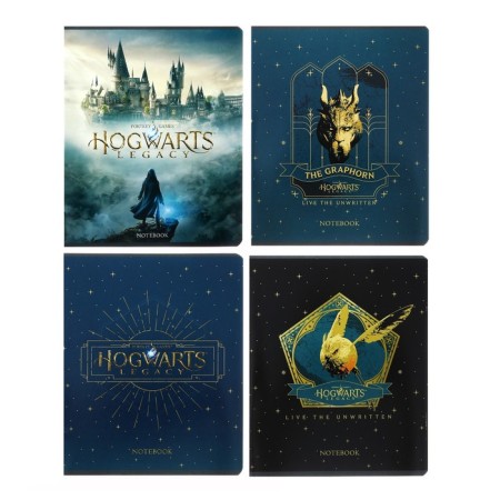 Notebook 48 sheets of a cell "-HogWarts legacy-harry Potter", cover coated cardboard, rounded angles, block 65 g/m2, 5V mix