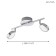 Salto 2x5.4W lamp LED Chrome