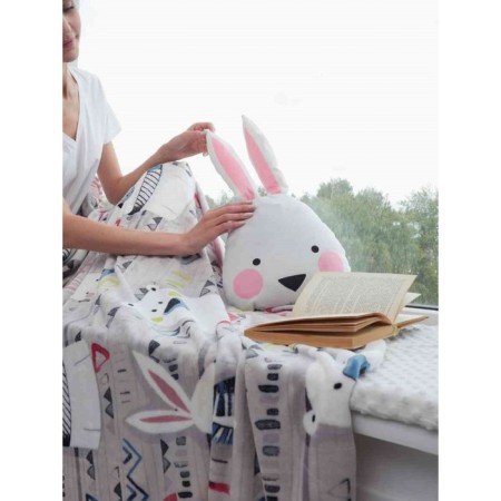 Decorative pillow Bunny, size 30x30 cm-4
