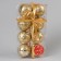 Set of balls plastic D-5.5 cm, 8 pcs "Magic" gold