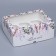 Capcake box, confectionery packaging with a window, 6 cells "Wreath", 25 x 17 x 10 cm