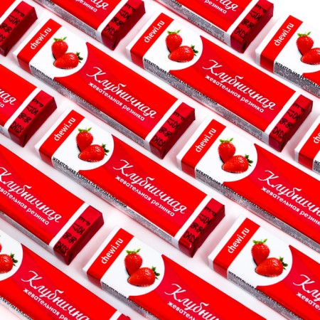 Chewing gum Plastinki "Strawberry", 12.5 g-1