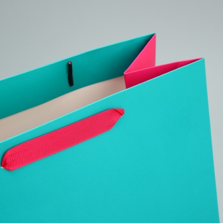 Two-color gift package, packaging, “pink-blue”, ml 23 x 27 x 11.5 cm-5