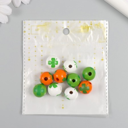 Beads for creativity tree "Clover on balls" set 10 pcs d = 1.6 cm-3