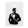 Polyethylene "gentleman" white-black 30x40 cm 50 μm