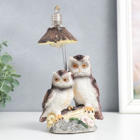 Souvenir Polystone Light "Two Filin under the flashlight" 7x11x19.5 cm-1