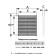 Ventilation ERA 3434 RC, 340x340 mm, cylindrical, with a grid, indescribable
