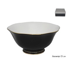 Lenardi Black salad bowl, d = 15 cm