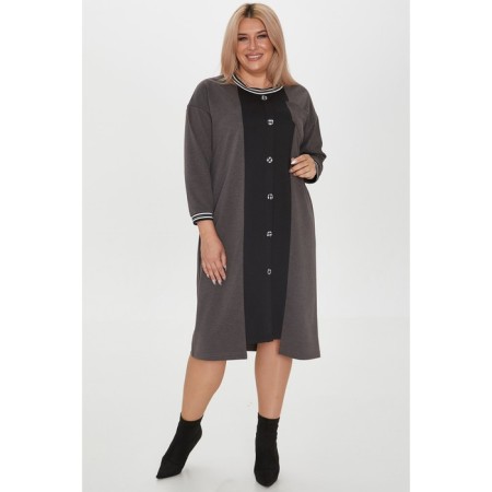 Female dress, size 68, gray color