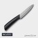 Knot Kitchen ceramic Magistro Black, Blade 9.5 cm, Soft-Touch pen, Black color