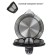 Pioneer KE803G kettles, glass, 1.7 l, 2200 watts, black