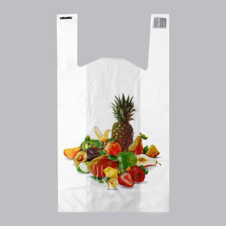 Package "Fruits", polyethylene T -shirt, 28 x 50 cm, 17 μm