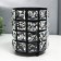Summary Metal for 1 candle "Crystals" cylinder black 12x9x9 cm