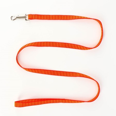 Acunition set is embossed, leash 120 x 1.5 cm, OG 36-49 cm, red-yellow-5