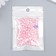 Beads for creativity plastic "Round. Pink powder" d = 3-8 mm, set 10 grams
