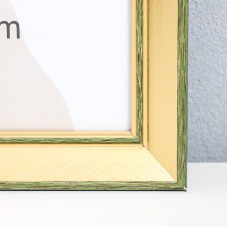 Photo frame plastic 30x40 cm "Enigma" gold with double gray-green oyubvodka 43.5x33.5 cm-1