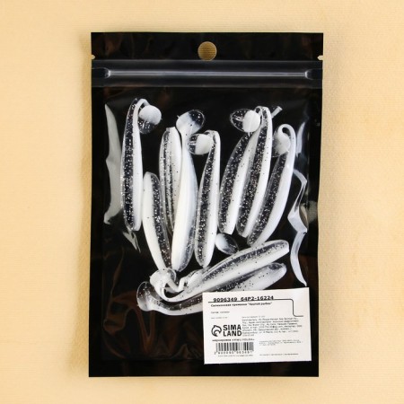 Silicone bait "Cool fisherman", 10 pcs, 2 g, 7 x 2 cm-4