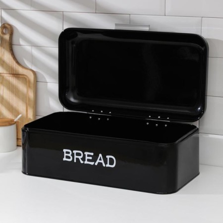 Metallic breadbuminer, 42 × 24 × 17 cm, black color-1