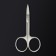 Manicure scissors "Premium", bent, narrow, 9 cm, on the blist, silver color