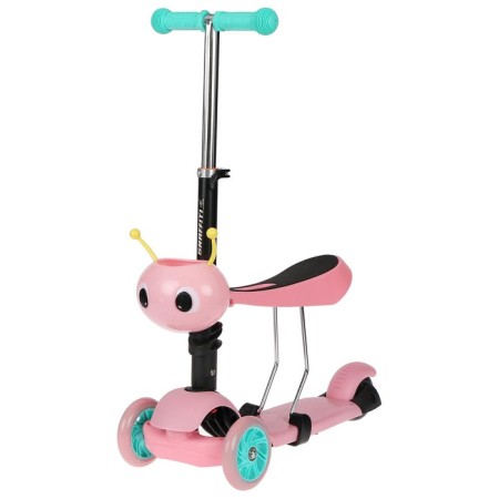 Scot 2 in 1 with Graffiti Kids basket, Pu Pu 120/75 mm, pink color-2
