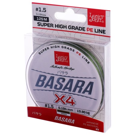 Wicker fishing line Lucky John Basara Green 125/019-1