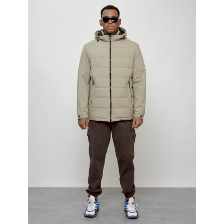 Male spring jacket, size 52, beige color