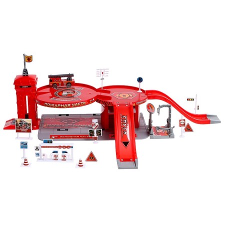 Parking "Firemar", with 2 metal machines-10