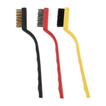 Brush for cleaning the car, 17 cm, metal bristles, mix, set 3 pcs-2