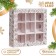 Box with a shell with a window under 9 sweets, 13.8 * 13.8 * 3.8, Golden New Year