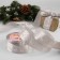 Satin tape "Deer", 40 mm, 23 ± 1 m, silver/white color